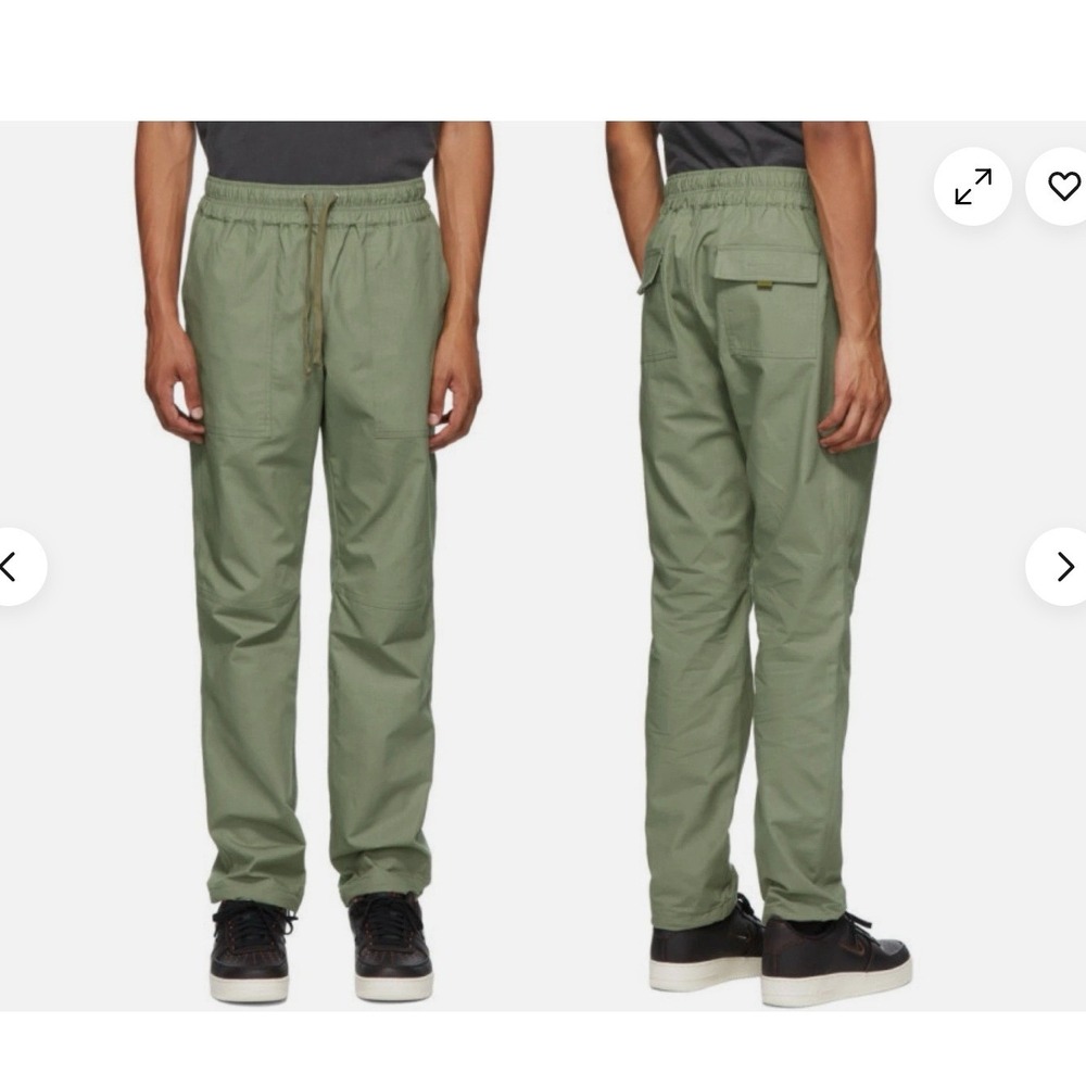John Elliott Olive Green Khaki Cotton Drawstring Naval Himalayan Pants 2 Medium